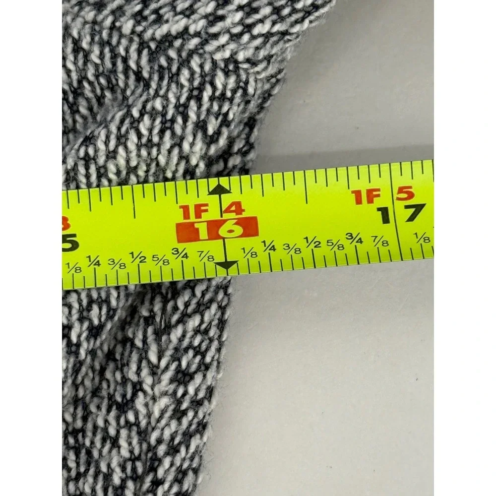 Lucky Brand Diamond Print Asymmetrical‎ Zip Moto Jacket Women's Small Gray White